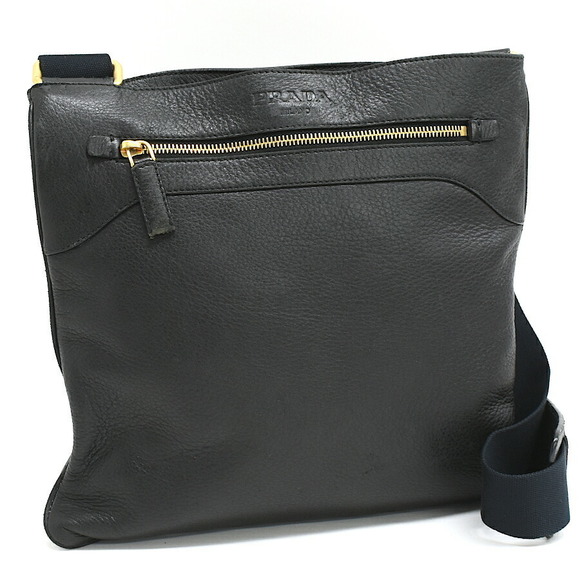 Prada CERVO Deerskin Nero Black Crossbody - Picture 1 of 8